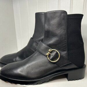 Stuart Weitzman Leather Moto Boots Women's Size: 11 | US 11